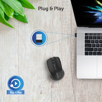 Promate Clix-8 wireless mouse - angle view