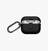 UNIQ Clyde case for AirPods Pro 3 Charcoal - aluminium carabiner