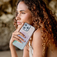 UNIQ Coehl Celest case for iPhone 16 Pro Max Iridescent - lifestyle