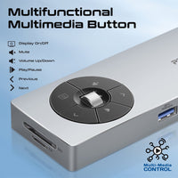 Promate ComandHub-Pro multimedia function button detail