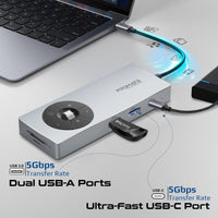 Promate ComandHub-Pro ports layout detail