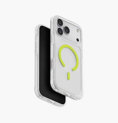 UNIQ Combat Active Luminous glow case for iPhone 17 Pro Max Lume White - main view