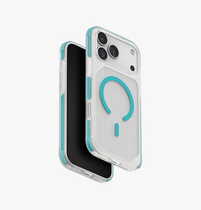 UNIQ Combat Active rugged case for iPhone 17 Pro Max Frost Clear Turquoise - main view