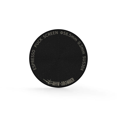 MHW-3BOMBER Espresso Puck Screen Titanium Plated Black بومبر باك سكرين تيتانيوم