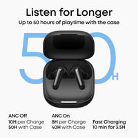 سماعات انكر ساوندكور R60i NC اللاسلكية بخاصية عزل الضوضاء وبوقت تشغيل حتى 50 ساعة | Anker Soundcore R60i NC Wireless Earbuds, Up to 50H Playtime