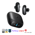 سماعات انكر ساوندكور ليبرتي 5 برو اللاسلكية بعزل ضوضاء ذكي Adaptive ANC 4.0 - أسود | Anker Soundcore Liberty 5 Pro Adaptive ANC 4.0 Wireless Earbuds - Black