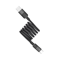 Momax Mag.Link 66W USB-A to USB-C Magnetic Cable Black - Front