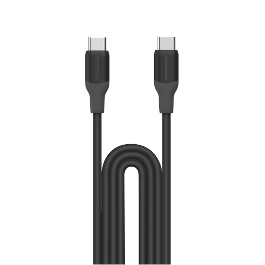 كيبل موماكس 1-لنك فلو تايب سي الى تايب سي بقدرة شحن سريع 60 واط وطول 1.2 متر | Momax 1‑Link Flow CC‑X 60W USB‑C to USB‑C Cable, 1.2 m