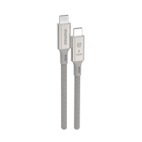 كيبل موماكس إليت تايب سي الى تايب سي بقدرة شحن 100 واط وطول 1 متر | Momax Elite 100W USB‑C to USB‑C Braided Cable, 1 m