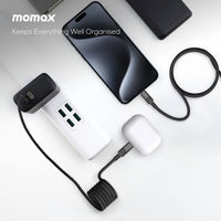 كيبل موماكس ماج لنك المغناطيسي تايب سي الى تايب سي بقدرة شحن 60 واط وطول 1 متر | Momax Mag.Link 60W Magnetic USB‑C to USB‑C Cable, 1 m