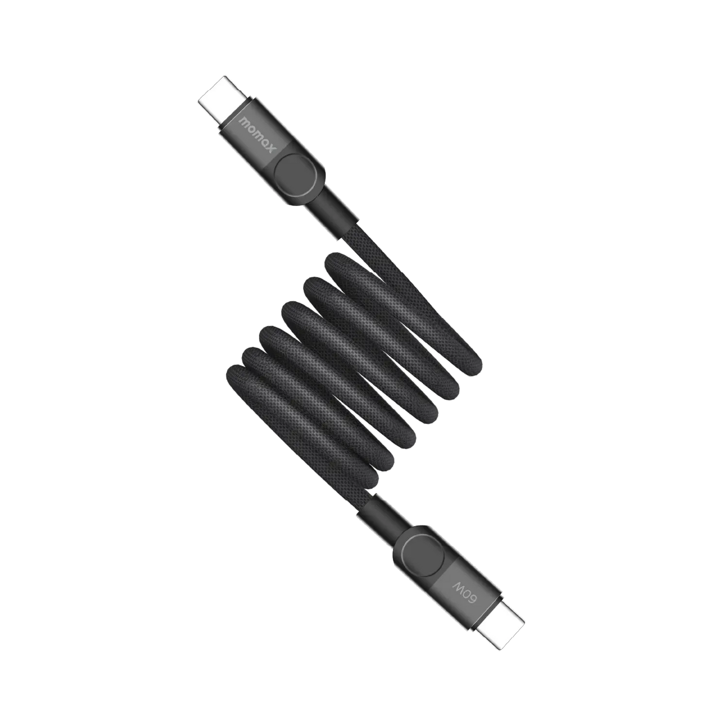 Kabloya Magnetîk a USB-C bo USB-C ya Momax Mag.Link 60W, 1 m - Kabloya Magnetîk a Momax Mag.Link, USB-C bo USB-C, Şarjkirina 60W, Dirêjahiya 1 m