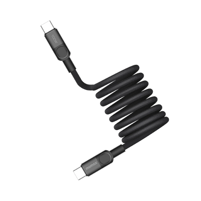 كيبل موماكس ماج لنك المغناطيسي بقدرة شحن 100 واط وطول 2 متر | Momax Mag.Link 100W Magnetic USB‑C to USB‑C Cable, 2 m