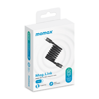 كيبل موماكس ماج لنك المغناطيسي بقدرة 240 واط وطول 2 متر | Momax Mag.Link 240W Magnetic USB‑C to USB‑C Cable, 2 m