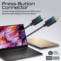 Promate DPLink-300 connected to a gaming monitor