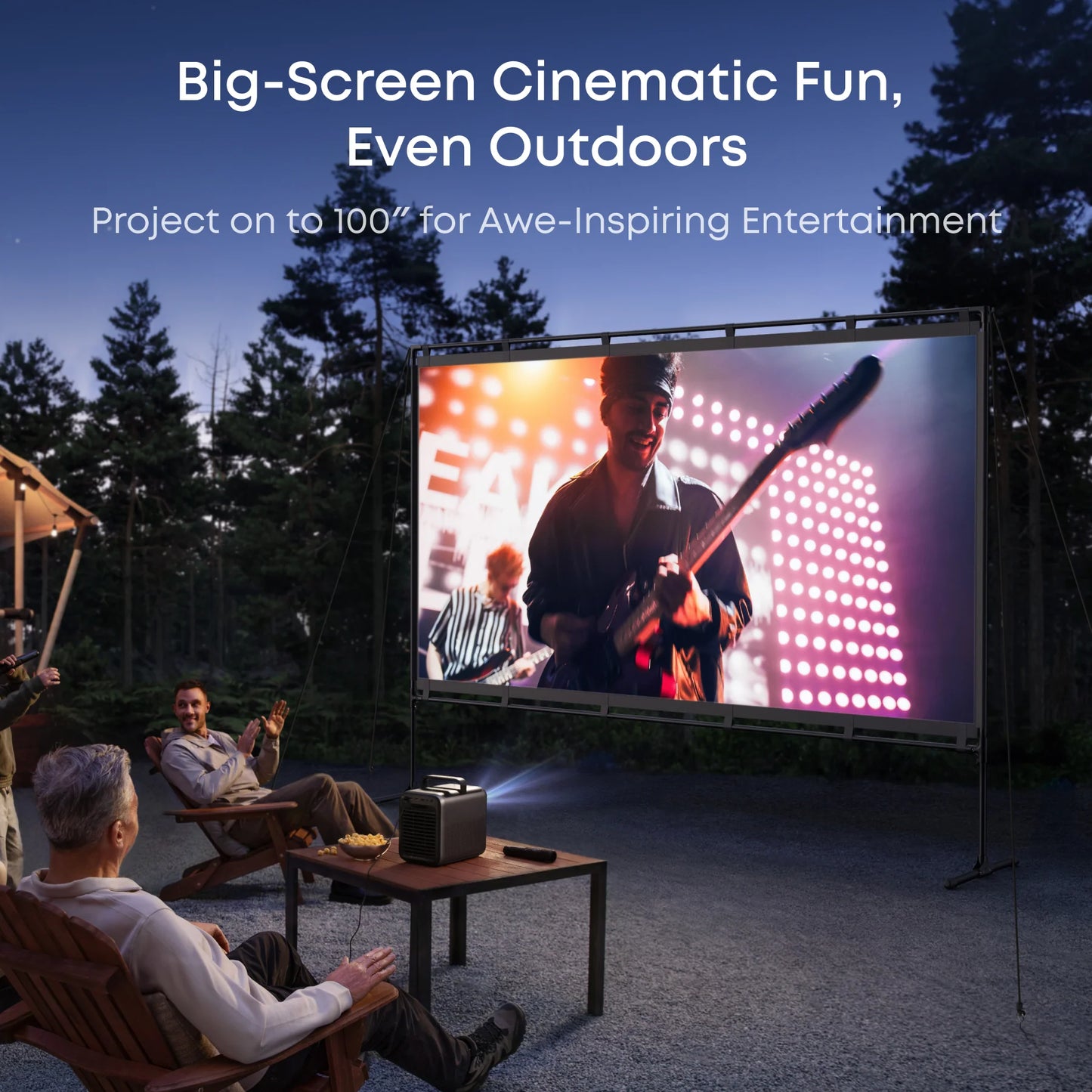 شاشة عرض انكر نيبولا 100 انش للاستخدام الخارجي مع حامل | Anker Nebula 100-Inch Outdoor Projector Screen with Stand