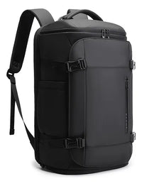 حقيبة ظهر بانجي للسفر بسعة كبيرة - اسود | BANGE Travel Backpack – Black