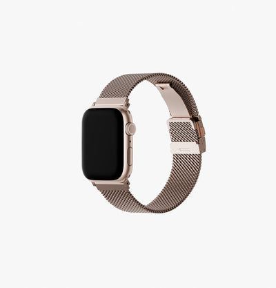 UNIQ Dante Pro Milanese stainless steel Apple Watch band Metallic Rose
