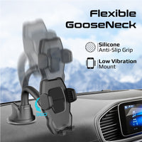 Promate DashMount two-step locking suction cup detail
