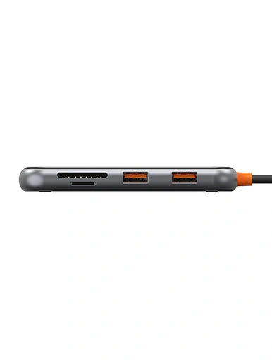 WiWU New Cyber Multifunctional 5 in 1 Type C Hub Adapter - محول متعدد الوظائف 5 في 1 تايب سي من ويوو
