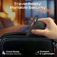Promate DoorShield Black compact travel security alarm