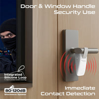 Promate DoorShield White alarm under a door
