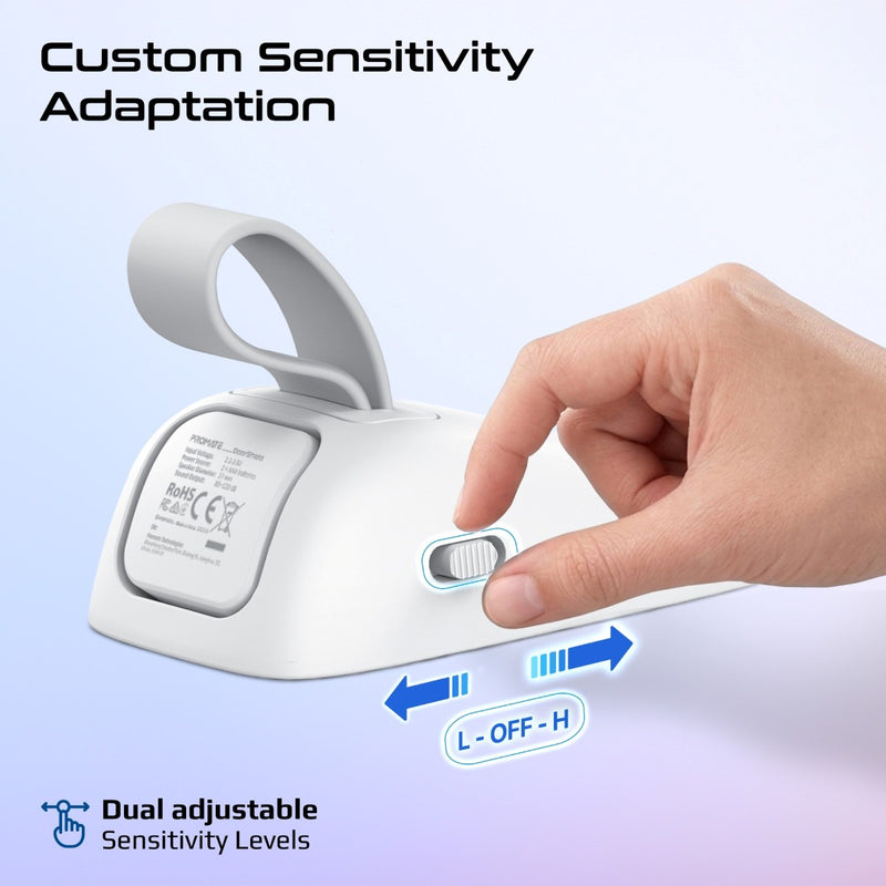 Promate DoorShield White silicone loop on door handle