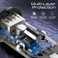 Promate DriveGear-33CC يشحن تلفون وتابلت أثناء القيادة