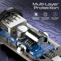 Promate DriveGear-33Ci يشحن الآيفون وجهاز ثاني أثناء القيادة