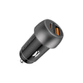 شاحن سيارة 33 واط بمنفذين Power Delivery و QC 3.0 | Promate DriveGear-PD33 Ultra-Fast Dual Port Car Charger with 33W Power Delivery and QC 3.0