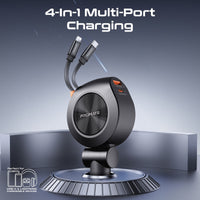 Promate DriveGear-R2 كيبل USB-C 30 واط وكيبل لايتننج 20 واط ينسحبان
