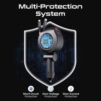 Promate DriveGear-R2 شاحن سيارة مع كيبلات بطول 80 سم لكل واحد