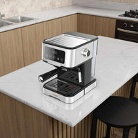 LePresso Digital Coffee Machine with 15 Bar Pressure Pump and Capsule Filter – Black | ماكينة قهوة ليبريسو الرقمية بضغط 15 بار وفلتر كبسولات – أسود