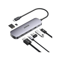 محول أنكر USB-C متعدد المنافذ 7 في 1 لتوسيع التوصيل لأجهزة اللابتوب والأجهزة الحديثة | Anker 7-in-1 USB-C Hub for Laptops & Modern Devices