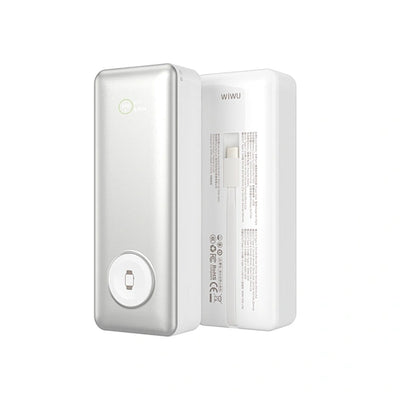 باور بنك ويوو إيليت Wi-P023 بسعة 20000 مللي أمبير وقدرة 100 واط مع شحن لاسلكي | WiWU Elite Series Power Bank Wi-P023 20000mAh 100W Ultra-Fast Charging