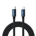 كيبل ماستر مضفر سي إلى لايتننج 27 واط 120 سم - أسود | Master Braided 27W Cable USB-C to Lightning 1.20M - Black