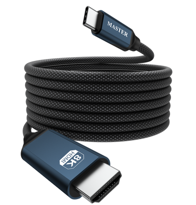 Master Braided Magnetic USB-C to HDMI Cable 8K60Hz Black MSBMGCTOHDC-BK