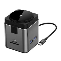 دوكينج ستيشن ويوو Wi-W025 9في1 مع شحن لاسلكي 15W وPD 100W | WiWU 9 in 1 Docking Station Wi-W025 with 15W Wireless Charging & PD 100W