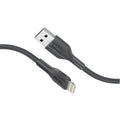 كابل شحن ونقل بيانات USB-A إلى لايتننج لأجهزة أبل بطول مترين | Promate XCord-Ai200 - أسود