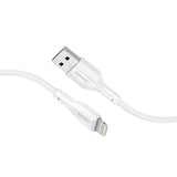 كابل شحن ونقل بيانات USB-A إلى لايتننج لأجهزة أبل بطول مترين | Promate XCord-Ai200 - أبيض