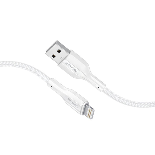 Promate XCord-Ai200 White USB-A to Lightning cable 2m for Apple devices - main view