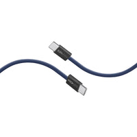 Promate EcoLine-CC120 Navy 60W USB-C to USB-C fabric braided cable - main view