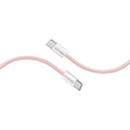 كابل USB-C شحن سريع 60 واط بغلاف قماشي مضفّر بطول 1.2 متر | Promate EcoLine-CC120 - وردي