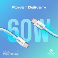 Promate EcoLine-CC120 White reinforced connector close-up