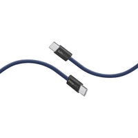 Promate EcoLine-CC200 Navy 60W USB-C to USB-C fabric braided cable 2m - main view