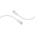 كابل USB-C شحن سريع 60 واط بغلاف قماشي مضفّر بطول مترين | Promate EcoLine-CC200 - أبيض