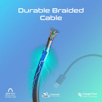Promate EcoLine-Ci120 Black 120cm USB-C to Lightning cable full length