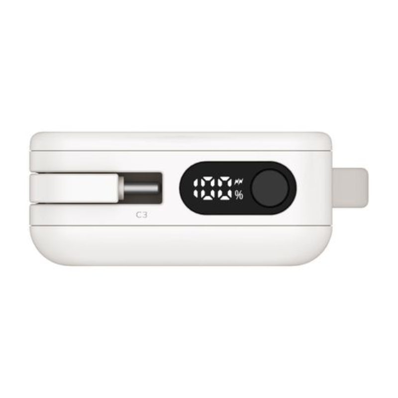 باور بانك موماكس Power Vital+ بسعة 10,000 مللي امبير مع كيبلين تايب سي مدمجين | Momax Power Vital+ Power Bank 10000mAh with 2 Built-In USB-C Cables