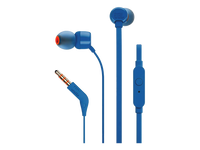 JBL T110 In-Ear Headphones with Pure Bass Sound & Mic – Wired 3.5mm | سماعات جي بي ال T110 داخل الاذن بصوت بيس نقي ومايكروفون - سلكية 3.5 ملم