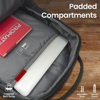 Promate ElitePack-Go Laptop Backpack 15.6 inch Water Resistant Lining-Compartments