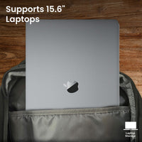 Promate ElitePack-Lite Laptop Backpack 15.6 inch Large Compartments-Open